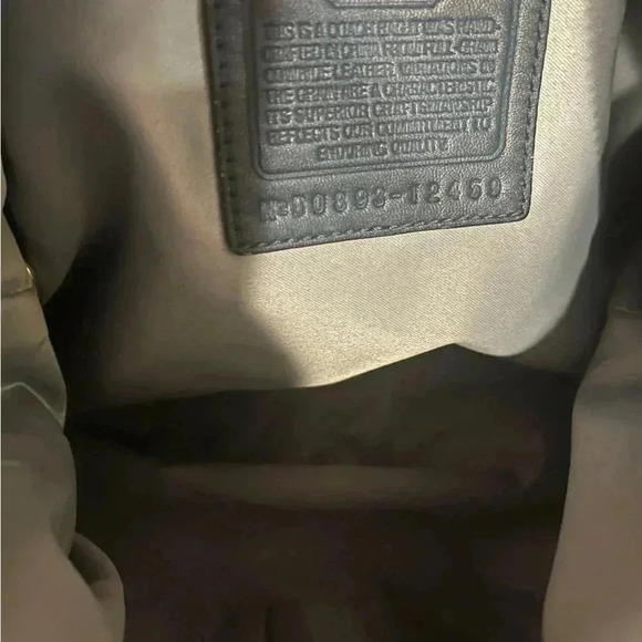 Coach Lindsay Hampton Teal Blue Hobo Bag with Golden Tone Hardware - Picture 10 of 12